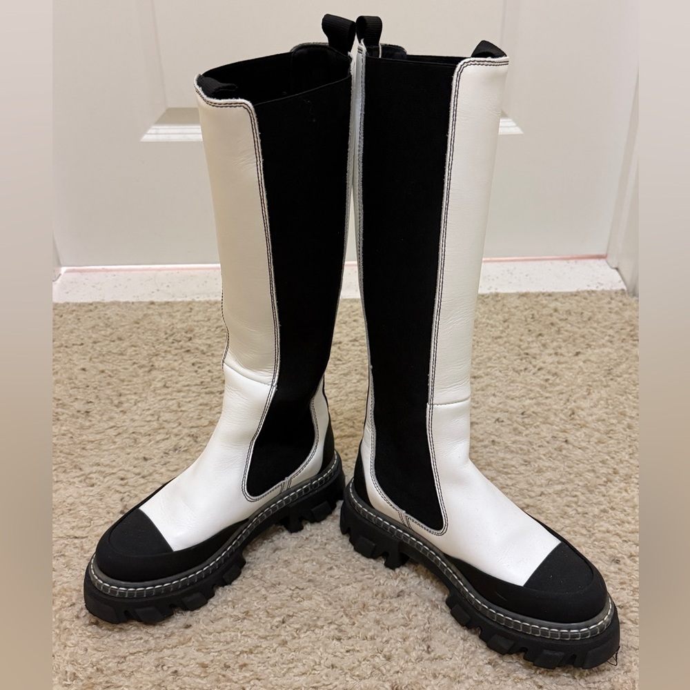 Ganni Knee high Chelsea boots size 36
